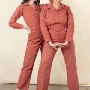 Big Bud Press Everyday Jumpsuit Clay Red sz M